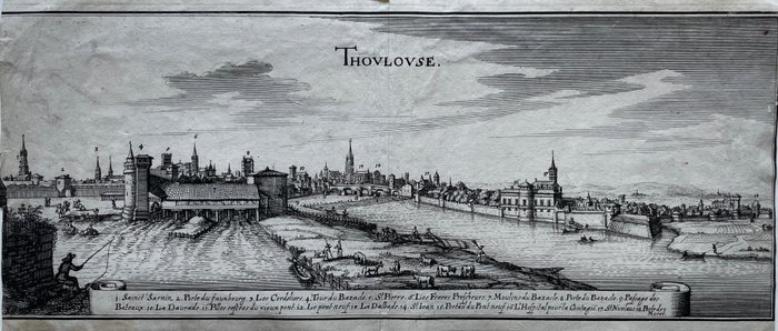 Image 3 of France, Toulouse, Hauto-Garonne; C. Merian / M. Zeiller - Thoulouse - 1651-1660