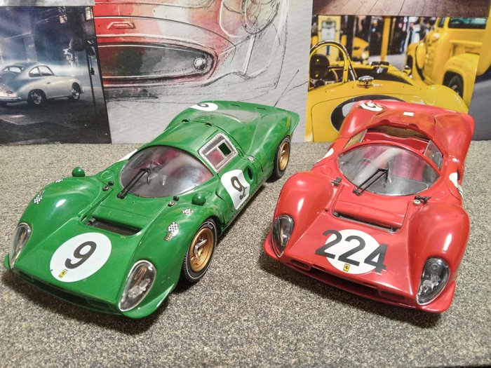 Preview of the first image of Universal Hobbies / Jouef Evolution - 1:18 - Ferrari 330P4 - Set of 2 (no reserve price).