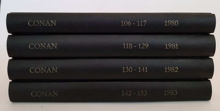 Preview of the first image of Conan the Barbarian #106-153 - four volumes of the original comics bound in black imitation leather.