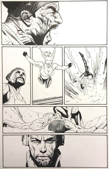 Preview of the first image of Uncanny X-Men #515 Page 5 - Greg Land - Originele pagina - Unique copy - (2009).