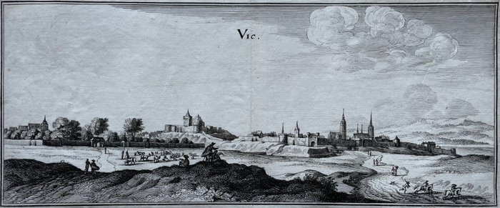Preview of the first image of France, Vic-sur-Seille, Moselle, Grand Est; C. Merian / J. Peeters - Vic - 1651-1660.