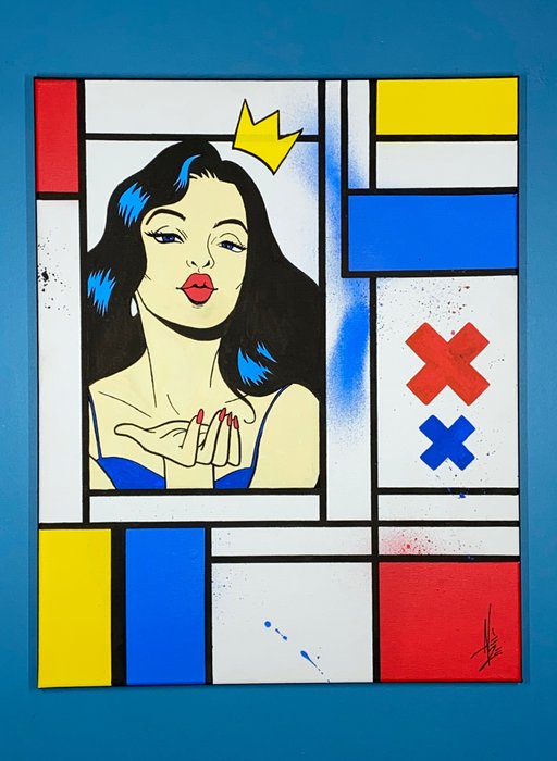 Image 3 of ALEZE (1974) - "Pin-up" Mondrian and friends