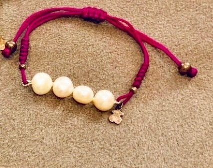 Image 3 of tous Silver - Anklet Natural Pearl