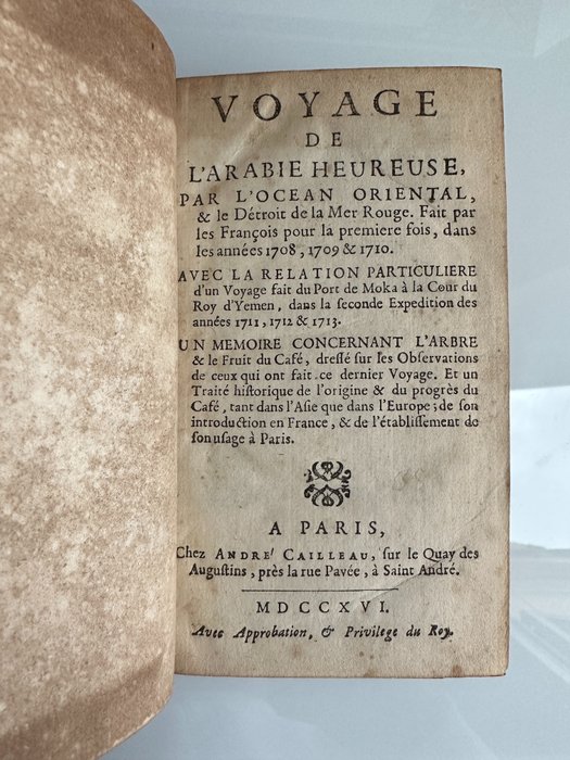 Image 2 of Jean De La Roque - Voyage de L'Arabie Heureuse Par l'Ocean Oriental - 1716