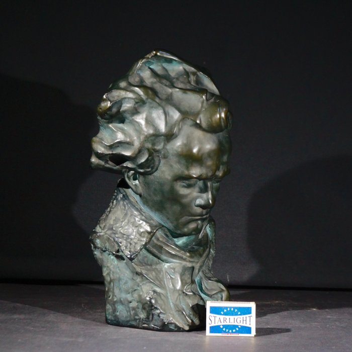 Image 2 of Bust, Beethoven - Art Deco style - plaster mixture - Mid 20th century