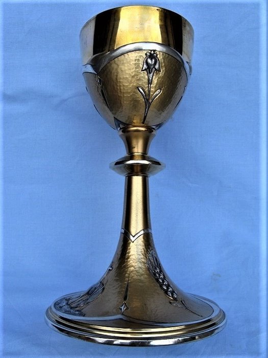 Preview of the first image of Chalice - Silver, Silver and gilt metal - Mid 20th century.