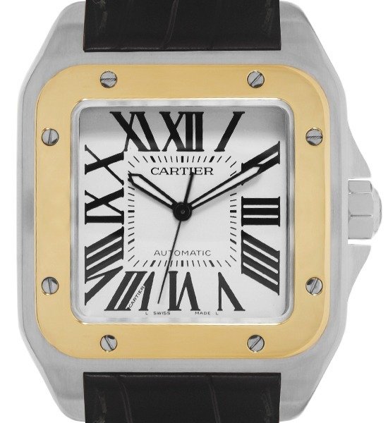 Preview of the first image of Cartier - Santos 100 - W20072X7 - Men - 2012.