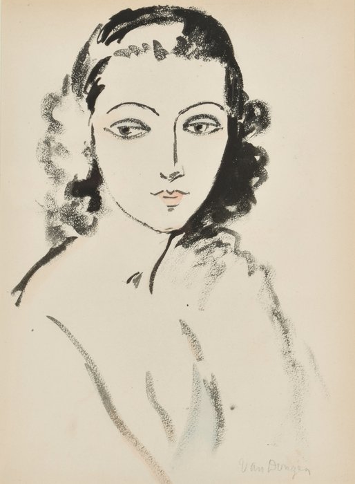 Kees Van Dongen (1877-1968) - PORTRAIT DE FEMME
