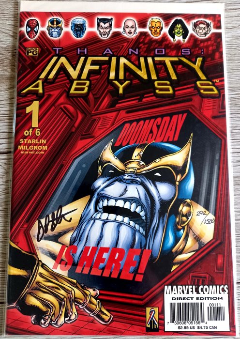 Preview of the first image of Thanos: Infinity Abyss #1 1ST PRINT ! - Signed by legendary "Thanos" Creator Jim Starlin!! With DF.