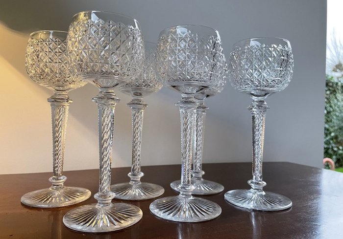 French manufacture - Crystal Roemers / pahare de șampanie excepționale (6) - Cristal