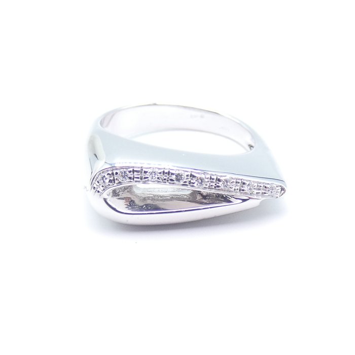 Preview of the first image of 18 kt. White gold - Ring.