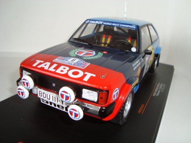 Preview of the first image of IXO - 1:18 - Talbot Sunbeam Lotus RAC Rallye 1982.