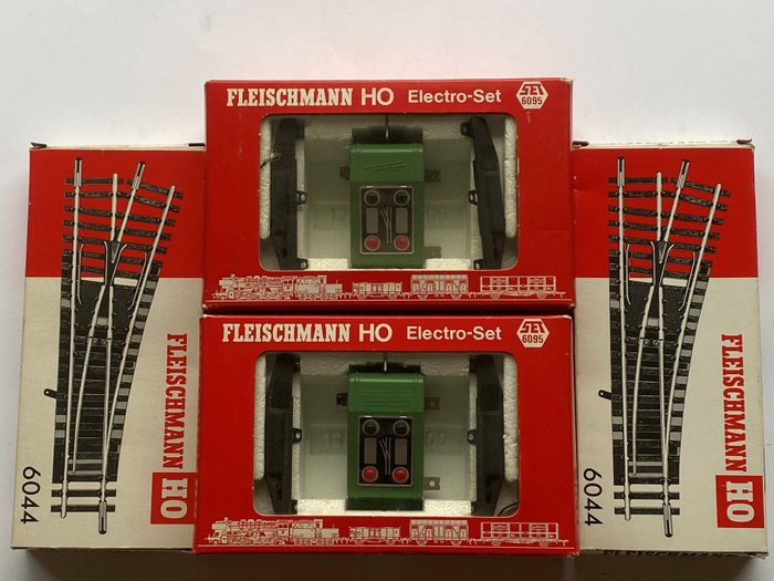 Preview of the first image of Fleischmann H0 - 9095/6044 - Attachments, Tracks - 4 points with drive sets.