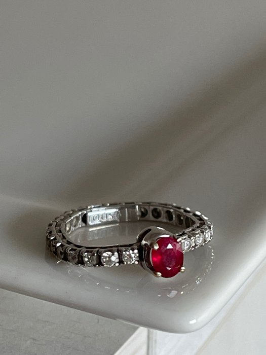 Image 3 of Tous - 18 kt. Gold - Ring - 0.48 ct Ruby