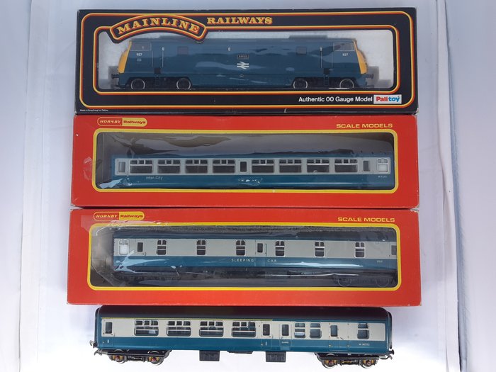 Image 3 of Hornby, Triang, Mainline 00 - 37083/R724/R339/R922 - Diesel locomotive, Passenger carriage - Class