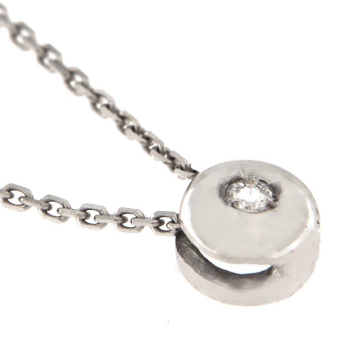Image 2 of 18 kt. White gold - Necklace with pendant Diamond