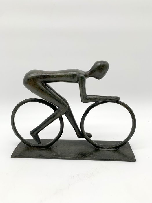 Figur - Wielrenner - 21 cm - Bronze