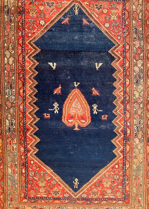 Image 3 of Persian Rug - Wool on cotton - Early 20th century