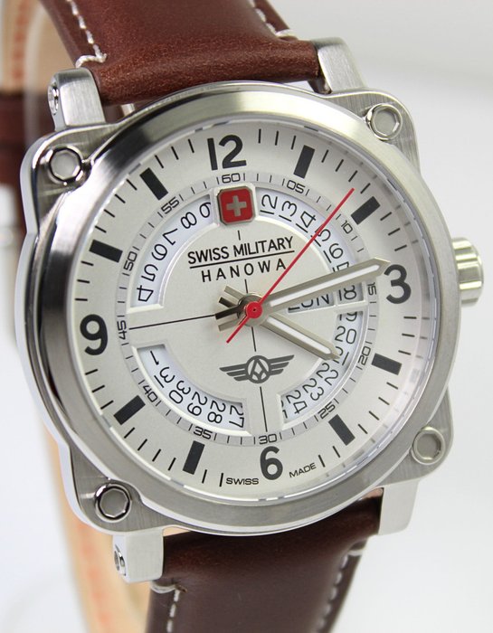 Preview of the first image of Swiss Military Hanowa - Swiss Made Aerograph - SMWGB2101102 - Men - 2011-present.