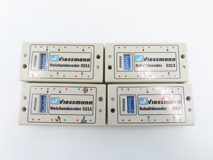 Image 3 of Viessmann H0 - 5211/5213 - Attachments - 4x Magnet item decoder