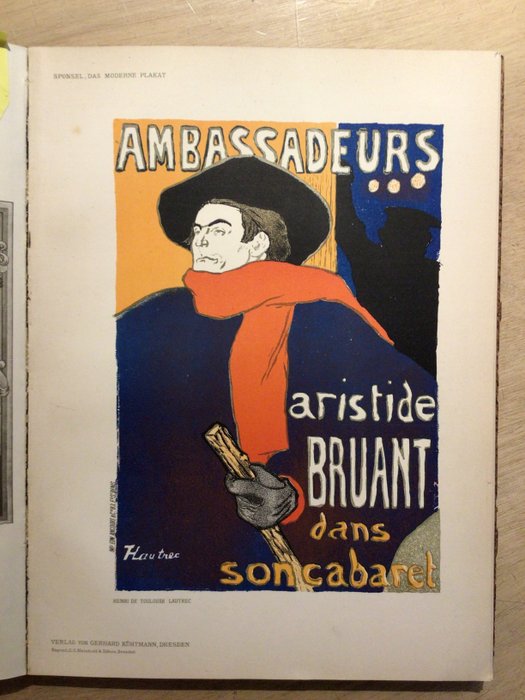 Preview of the first image of Henri de Toulouse-Lautrec - Das moderne Plakat, lithographic poster, 1896 - Book (1).