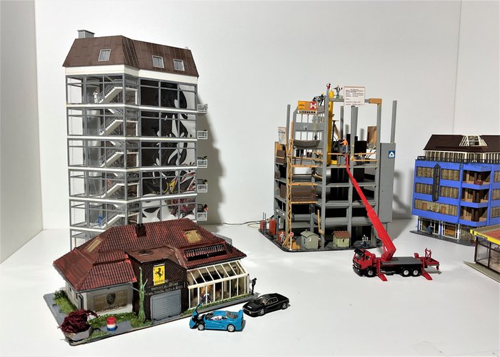 Image 2 of Faller, Herpa, Kibri, Vollmer H0 - Scenery - industrial area with shops