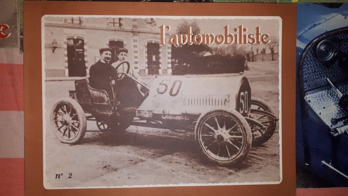 Image 2 of Books - Lot of 15 L'Automobiliste magazines - Alfa Romeo, Bugatti, Ford, MG, Panhard, Amilcar - 197