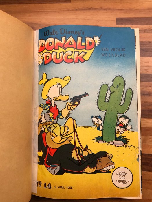 Image 3 of Donald Duck Weekblad - 1954 (nr. 40) tot en met 1957 (nr. 46) in 7 particuliere bindingen - Hardcov