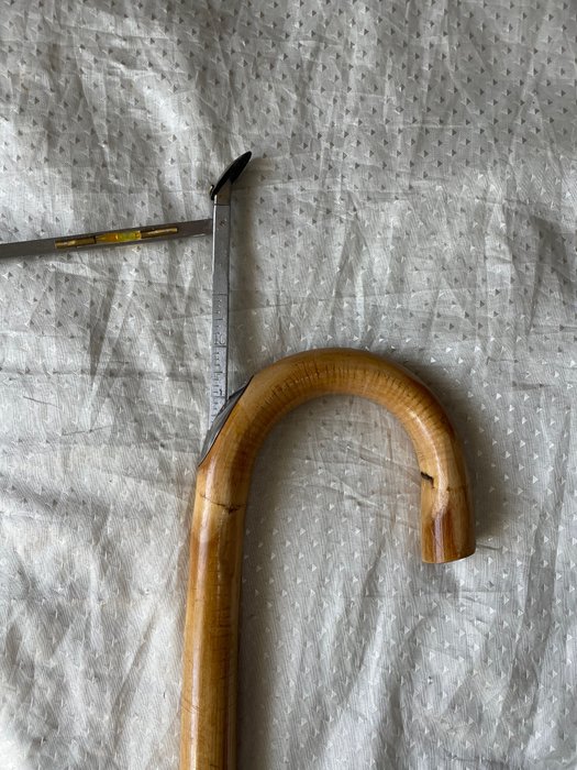 Image 3 of Walking stick of a horse merchant - Bamboo, Aluminum - Iron - Glass - Mid 20th century