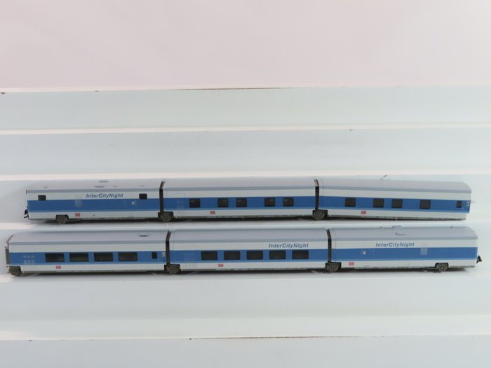 Image 2 of Märklin H0 - 41771 - Passenger carriage set - Set of 6 carriages Hotel train InterCity Night 'Talgo
