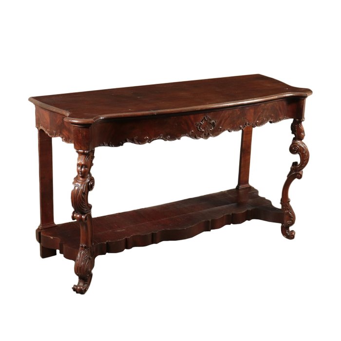 Preview of the first image of Console table - Louis Philippe - Mahogany - Mid 19th century.