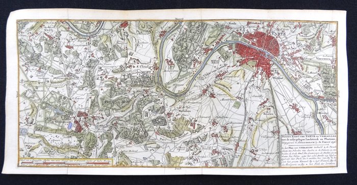 Preview of the first image of France, Paris, Versailles; Isaak Tirion - Nieuwe kaart van Parys en Versailles met de nabygelegen L.