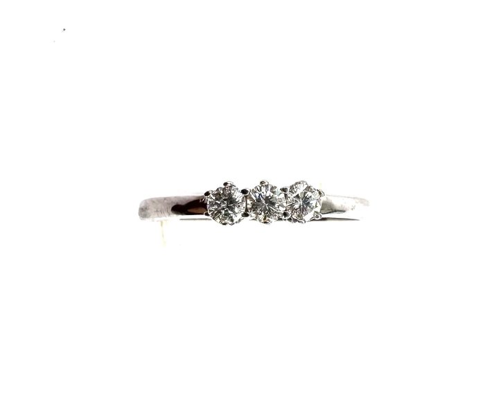 Image 2 of no reserve price - 18 kt. White gold - Ring - Diamonds
