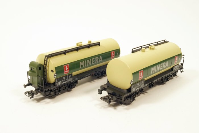 Image 2 of Märklin H0 - 46522 - Freight carriage - 2x Tank wagons 'Minera' - DB