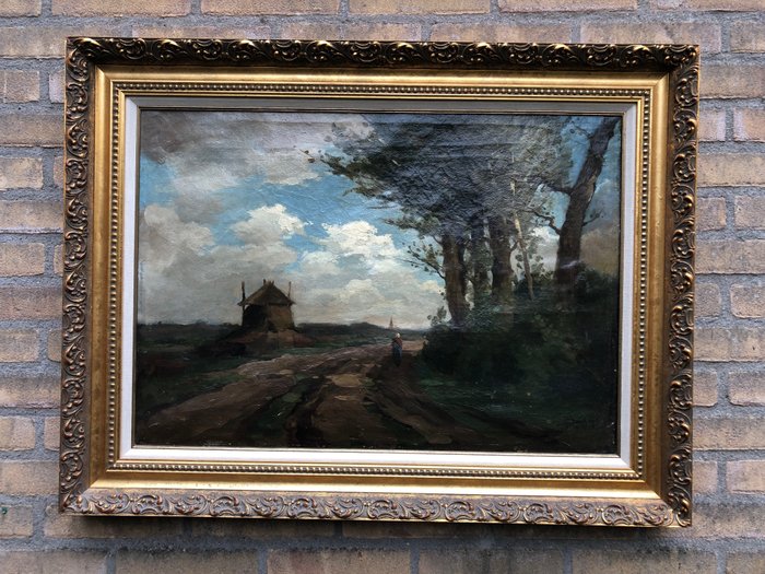 Image 2 of F. Bouhuijs ( XX) - The road to the village
