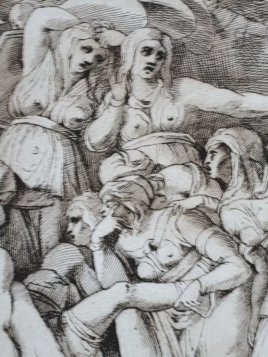 Image 3 of Polidoro da Caravaggio (c.1499-1543), after, by Stefano Mulinari (c. 1741-c.1796) - Lamentation of