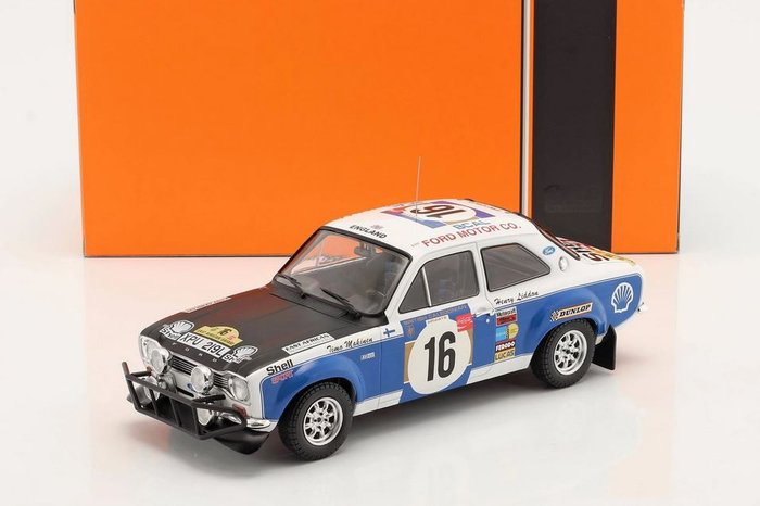 Preview of the first image of IXO Models - 1:18 - Ford Escort MK1 RS 1600 #16 Safari Rally 1973 - T. Makinen / H. Liddon.