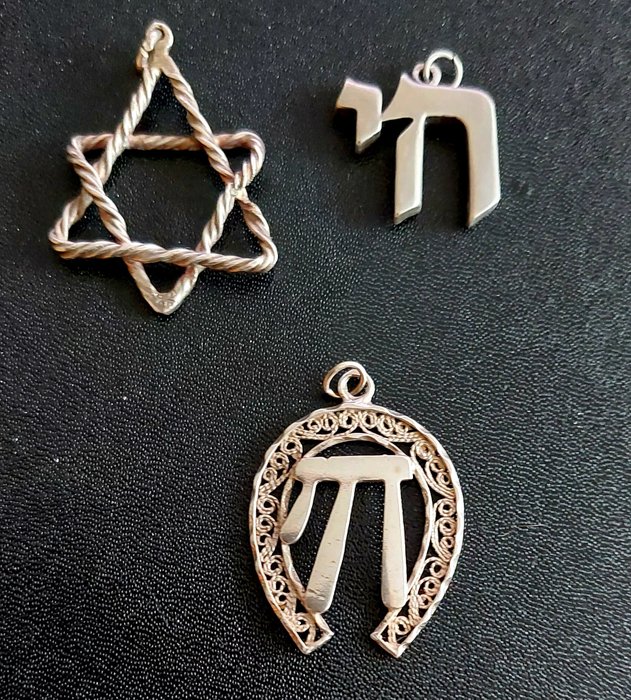 Preview of the first image of Israël Reuven - 925 Silver - Pendant, Set.