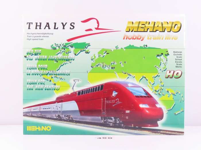 Image 3 of Mehano H0 - T675 - Train unit - 4-part train set "Thalys" Luxury version - DB, Thalys International