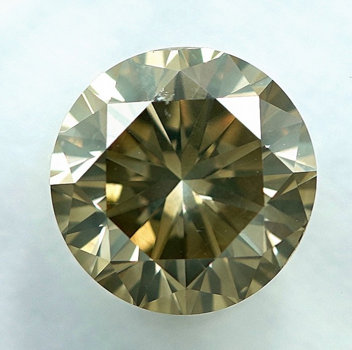Diamante - 1.29 ct - Brillante - Natural Fancy Brownish Yellow - SI2