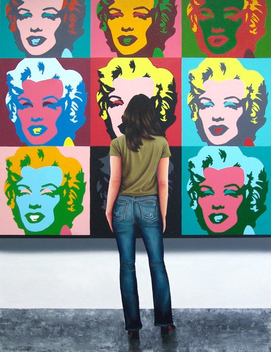 Preview of the first image of Gerard Boersma - Marilyn (Andy Warhol).
