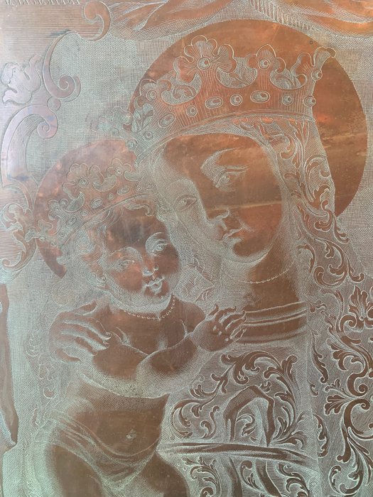 Image 2 of Engraving matrix (1) - Copper - Early 19th century