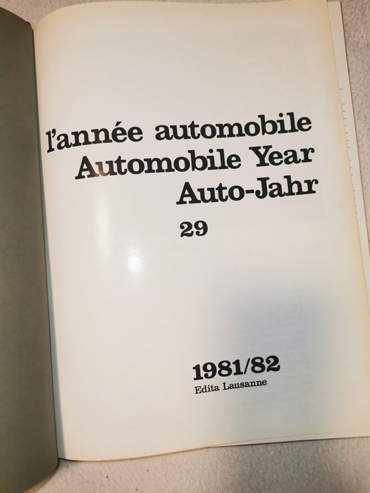 Image 3 of Books - Automobile Year / L 'Annee Automobile / Auto-Jahr - Edita Lausanne 25-28-29 / 1977 tot 1982