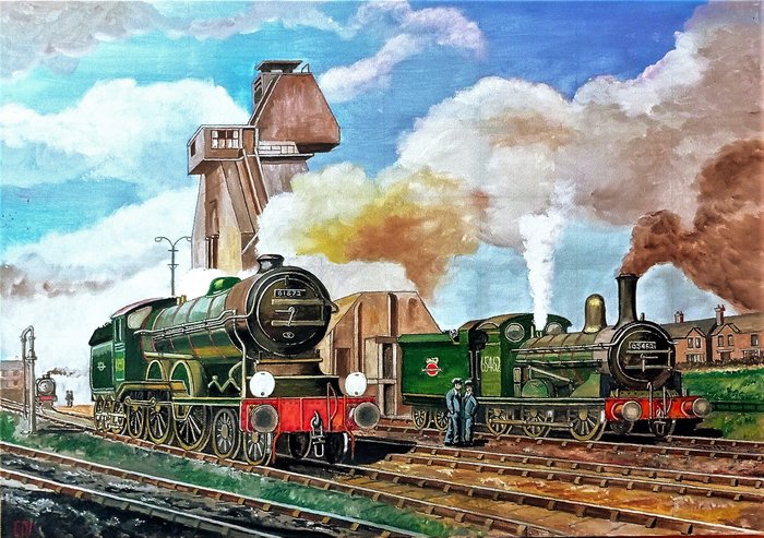 Preview of the first image of K. Parkeston Shea (1940) - Locomotoras en la Estacion.