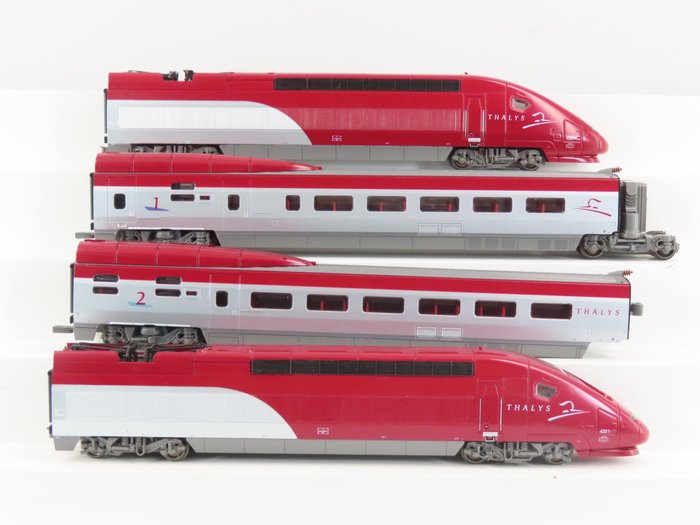 Image 2 of Mehano H0 - T675 - Train unit - 4-part train set "Thalys" Luxury version - DB, Thalys International