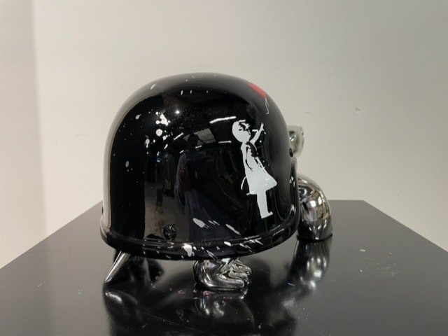 Image 3 of Van Apple - The Silver Peace Turtle - Banksy Balloon Girl