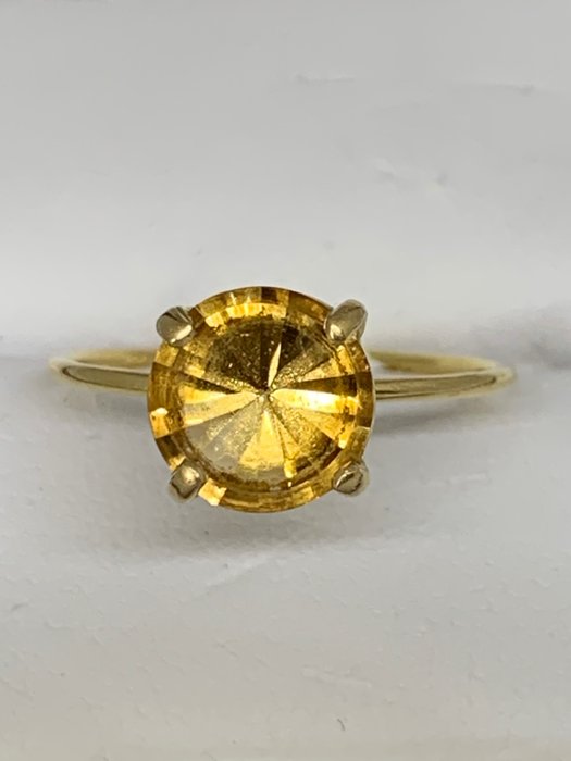 Preview of the first image of 18 kt. Gold - Ring Citrine.