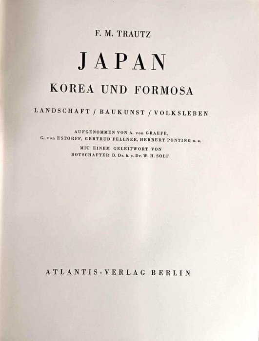 Image 2 of F:M. Trautz - Japan Korea und Formosa - 1930