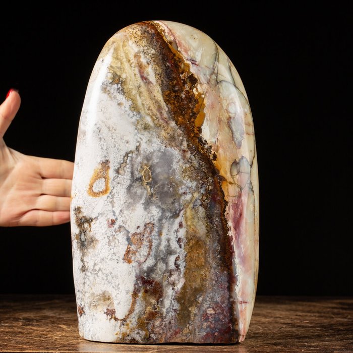 来自马达加斯加的蛋白石 自由形状石材蛋白石玛瑙 - 300×175×80 mm - 6470 g