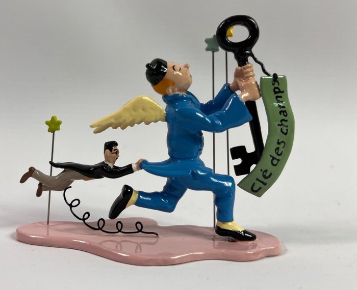 Preview of the first image of Tintin - Figurine Moulinsart 46245 - Collection rêves et cauchemars - Tintin & la clé des champs -.